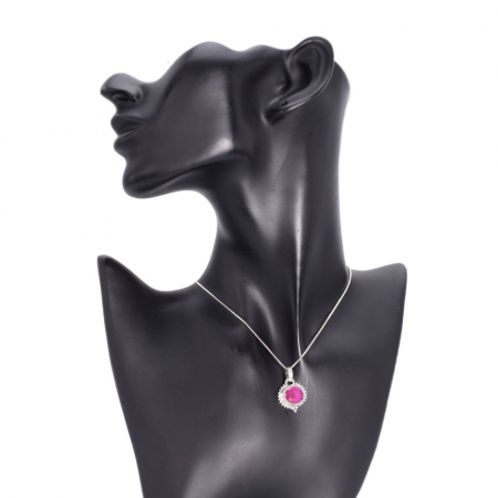 Pandantiv argint cu rubin Oglinda Fermecata [3]