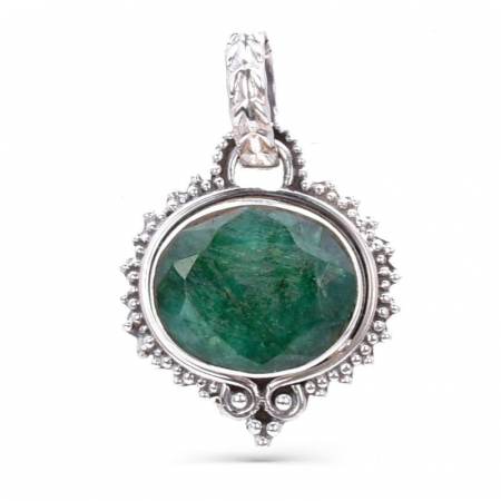 Pandantiv argint cu smarald Oglinda Fermecata [0]