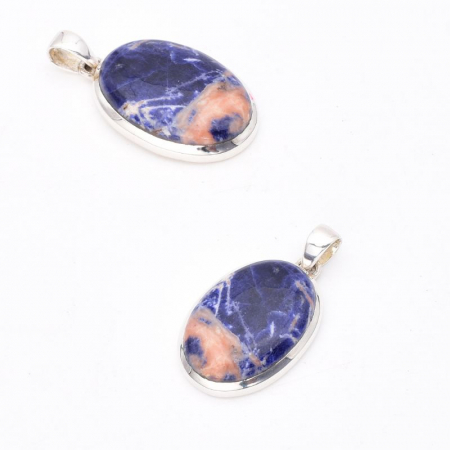 Pandantiv argint cu sodalit oval Adancurile Intelepciunii [3]