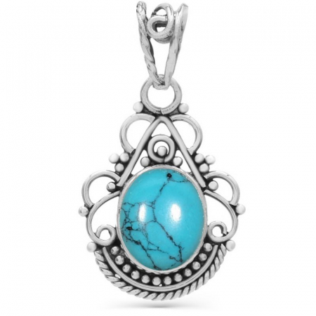 Pandantiv argint cu turcoaz Boho Elegance [0]