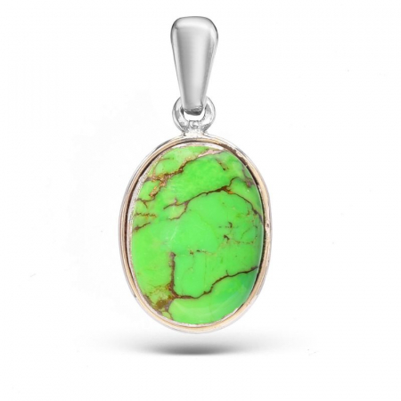 Pandantiv argint cu turcoaz cupru verde [0]