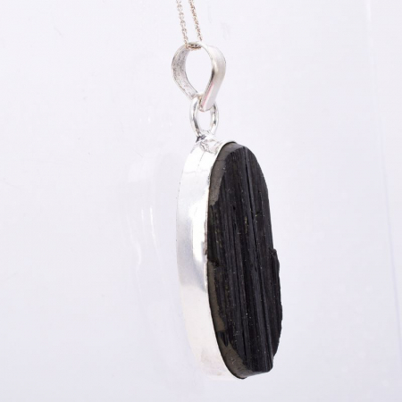 Pandantiv argint cu turmalina neagra [2]