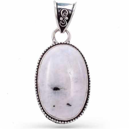 Pandantiv argint cu piatra lunii forma ovala [0]