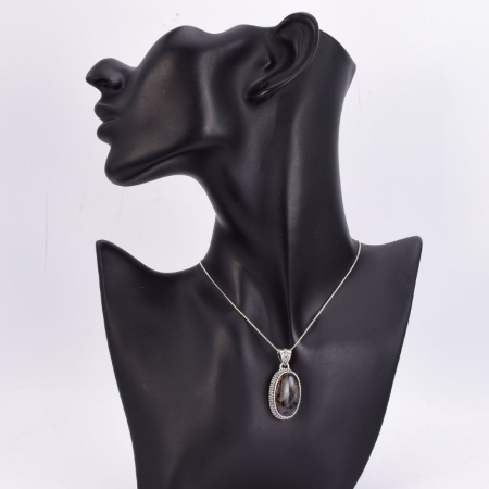 Pandantiv argint filigran cu pietersit Pictura Impresionista [2]