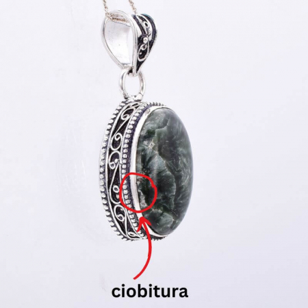 Pandantiv argint filigran cu serafinit [1]