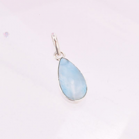 Pandantiv argint lacrima cu piatra larimar [3]