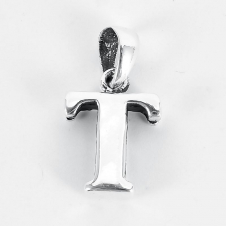 Pandantive argint - Pandantiv argint litera T