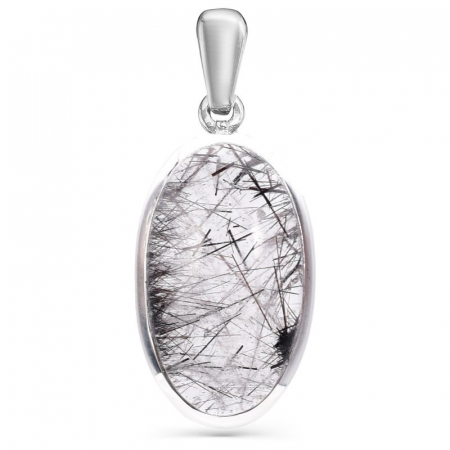 Pandantiv argint cu cuart rutilat Acele Destinului [0]