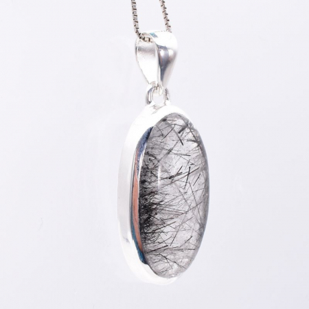 Pandantiv argint cu cuart rutilat Acele Destinului [2]