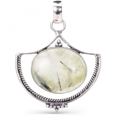 Pandantiv argint - prehnit [0]