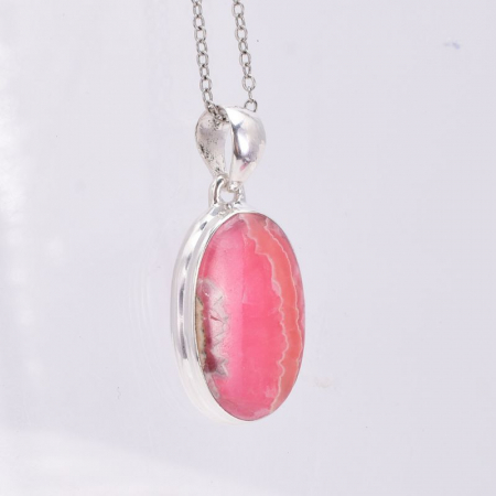 Pandantiv argint rodocrozit oval handmade [2]