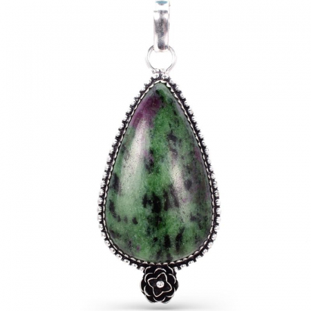 Pandantiv argint rubin in zoisit [0]