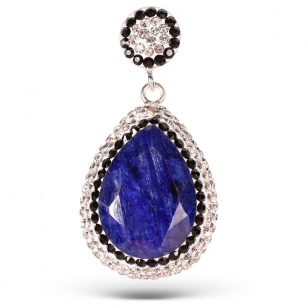 pandantiv-argint-safir-albastru-diamante-simulate