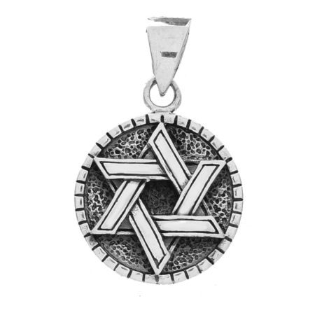 Colecția nouă Podoabele Mele - Pandantiv argint Steaua lui David 17 mm