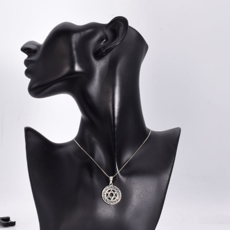 Pandantiv argint Steaua lui David 22 mm [1]