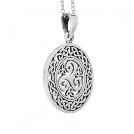 Pandantiv argint Triskelion, Nodul Celtic [1]