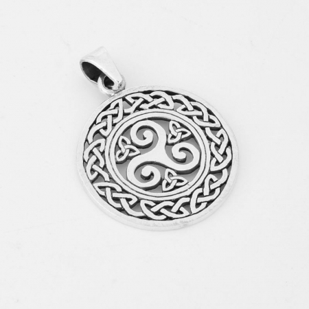 Pandantiv argint Triskelion, Nodul Celtic [2]