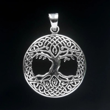 Pandantiv argint patinat Copacul Vietii