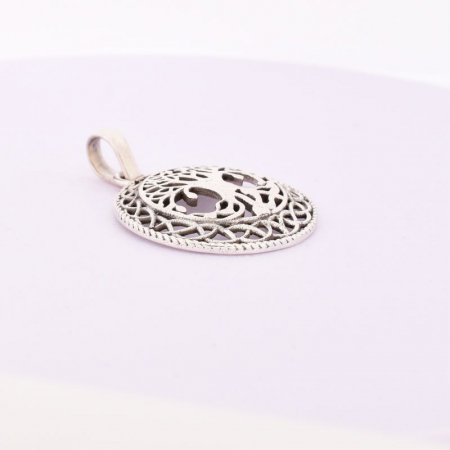 Pandantiv copacul vietii si nodul celtic din argint [3]