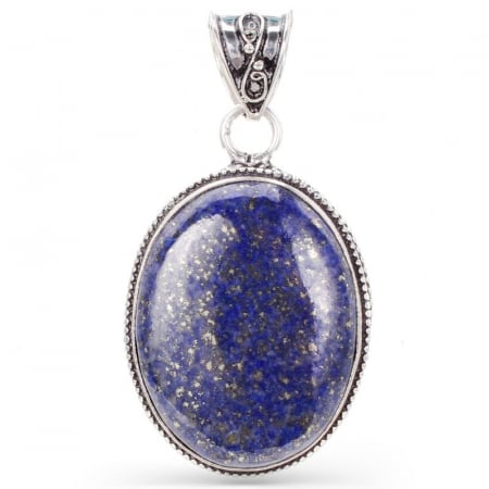 Bijuterii lapis lazuli - Pandantiv cu lapis lazuli din argint filigran