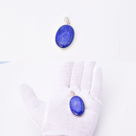 Pandantiv cu lapis lazuli din argint Albastru Regal [1]