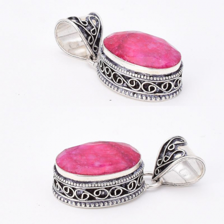 Pandantiv cu rubin din argint Freamat Etern [2]