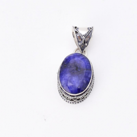 Pandantiv cu safir din argint filigran Freamat Etern [3]