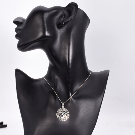 Pandantiv argint cu simbol Om / Aum [1]