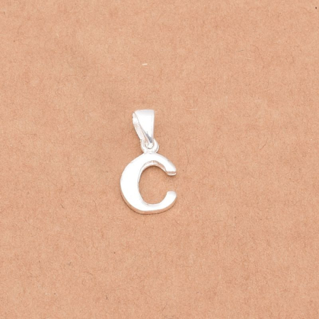 Pandantive argint - Pandantiv litera C din argint