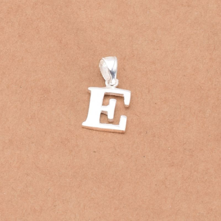 Pandantive argint - Pandantiv litera E din argint