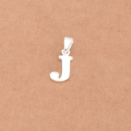 Pandantive argint - Pandantiv litera J din argint