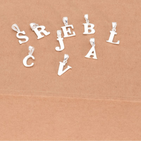 Pandantiv litera R din argint [1]