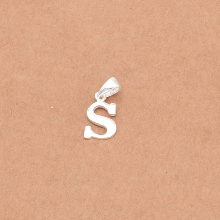 Pandantive argint - Pandantiv litera S din argint