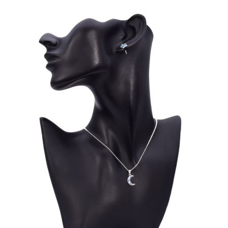 Set argint Astre cu abalone - cercei, pandantiv, lant [1]