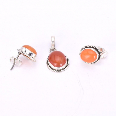 Set argint cu pietre carneol [1]