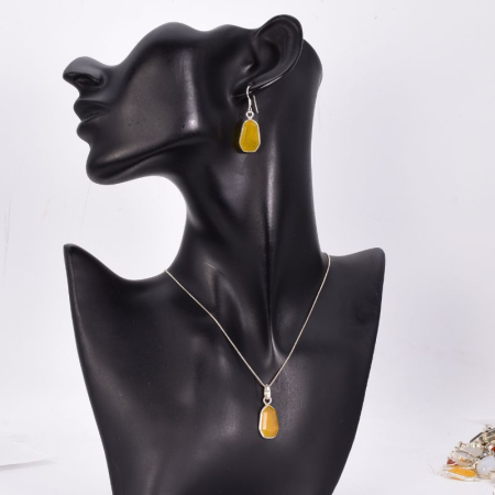 Set argint cu jad galben Elixirul Soarelui [1]