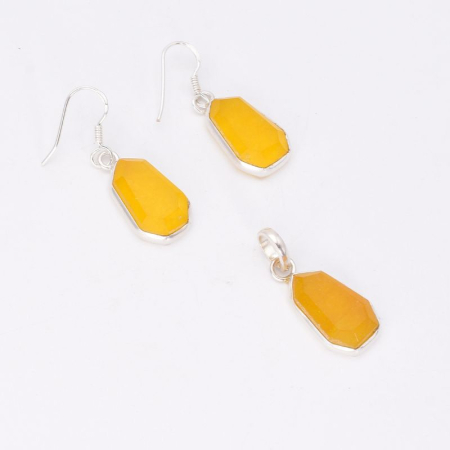 Set argint cu jad galben Elixirul Soarelui [3]