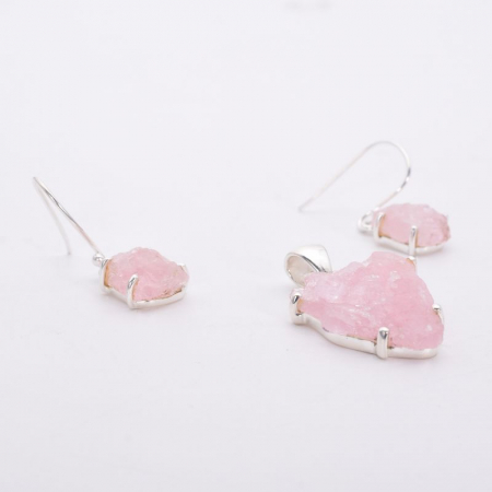 Set argint cu morganit Delicatete Bruta [1]