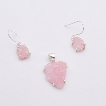 Set argint cu morganit Delicatete Bruta [2]