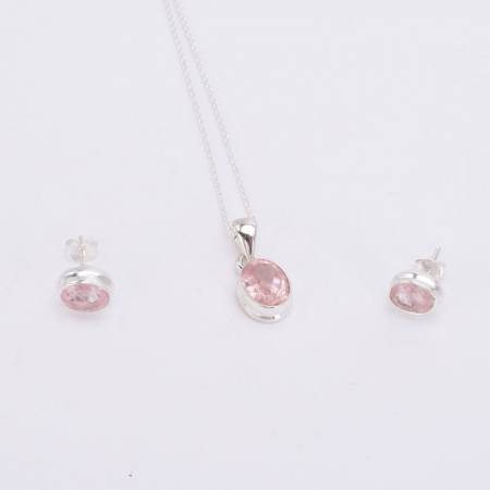 Set argint cu pietre morganit [3]