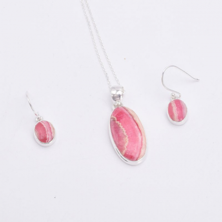 Set argint cu pietre rodocrozit [3]