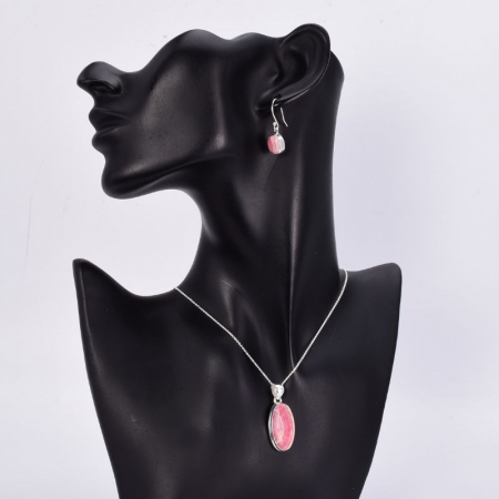 Set argint cu pietre rodocrozit [2]