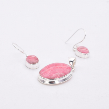 Set argint cu pietre rodocrozit [2]