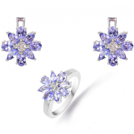 Set argint cu tanzanit [0]