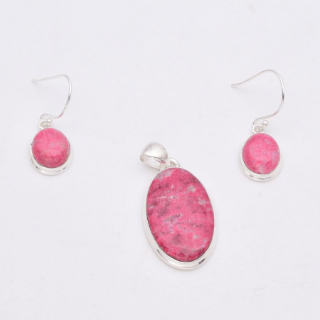 Set argint cu thulit - cercei, pandantiv [1]