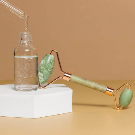 Set rola masaj facial si gua sha jad verde [2]