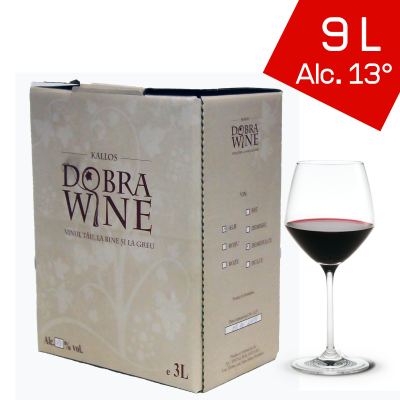 Vin Rosu - Vin Roșu Demidulce - Bag in box 9L