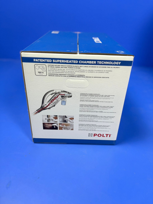 Aparat Contra Plosnitelor si pentru Indepartarea Insectelor si Gandacilor, Dezinfectare și Curatare cu Abur, Polti Sani System Business, Abur pana la 180°C, 2250 W, 4 Bar, Alb/Albastru [14]