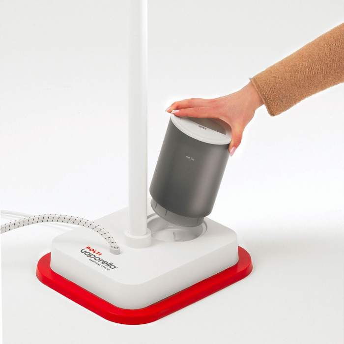 Aparat de Calcat Vertical cu Abur Polti Vaporella Vertical Styler GSF80R, 1,2 l, 5 Bar, 30 sec, talpă dublă ceramică [15]