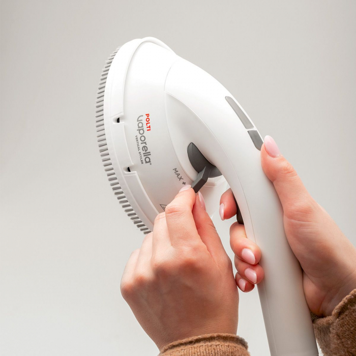 Aparat de Calcat Vertical cu Abur Polti Vaporella Vertical Styler GSF80R, 1,2 l, 5 Bar, 30 sec, talpă dublă ceramică [9]